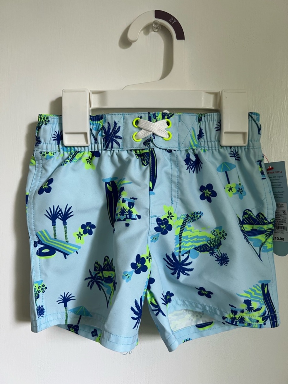 Cat & Jack 2T Boys Swim Trunks